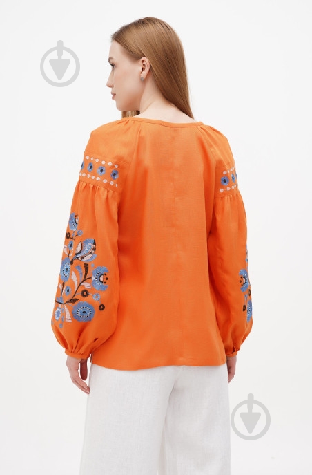 Блуза Галерея льону Ласка р. 42 помаранчевий 9335/42/57 - фото 2 Блуза Галерея льону Ласка р. 42 помаранчевий 9335/42/57 - фото 2