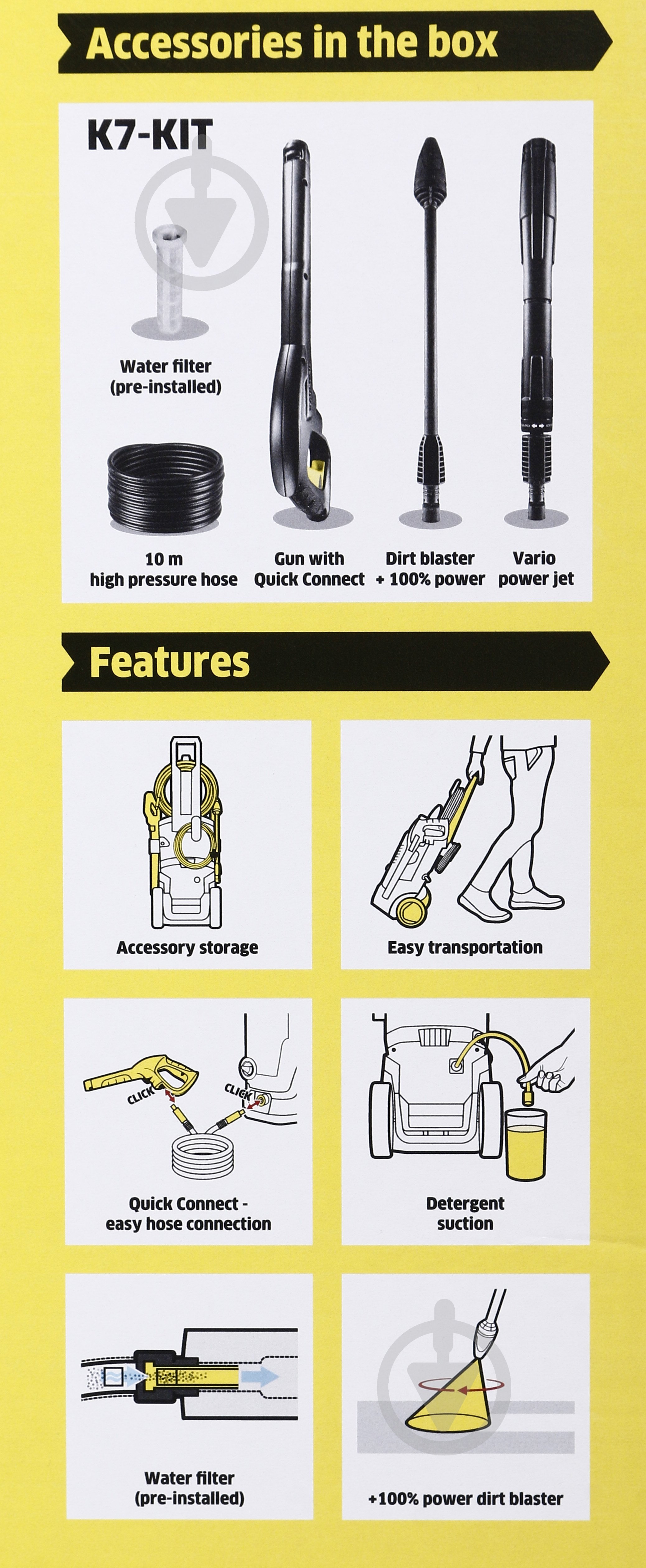 Мийка високого тиску Karcher K 7 WCM 3000 Вт 20-180 бар 1.317-400.0 - фото 11