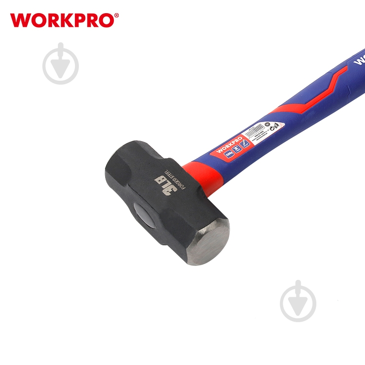 Кувалда WORKPRO 1500 гр стекловолоконная ручка PRO WP241032 - фото 4