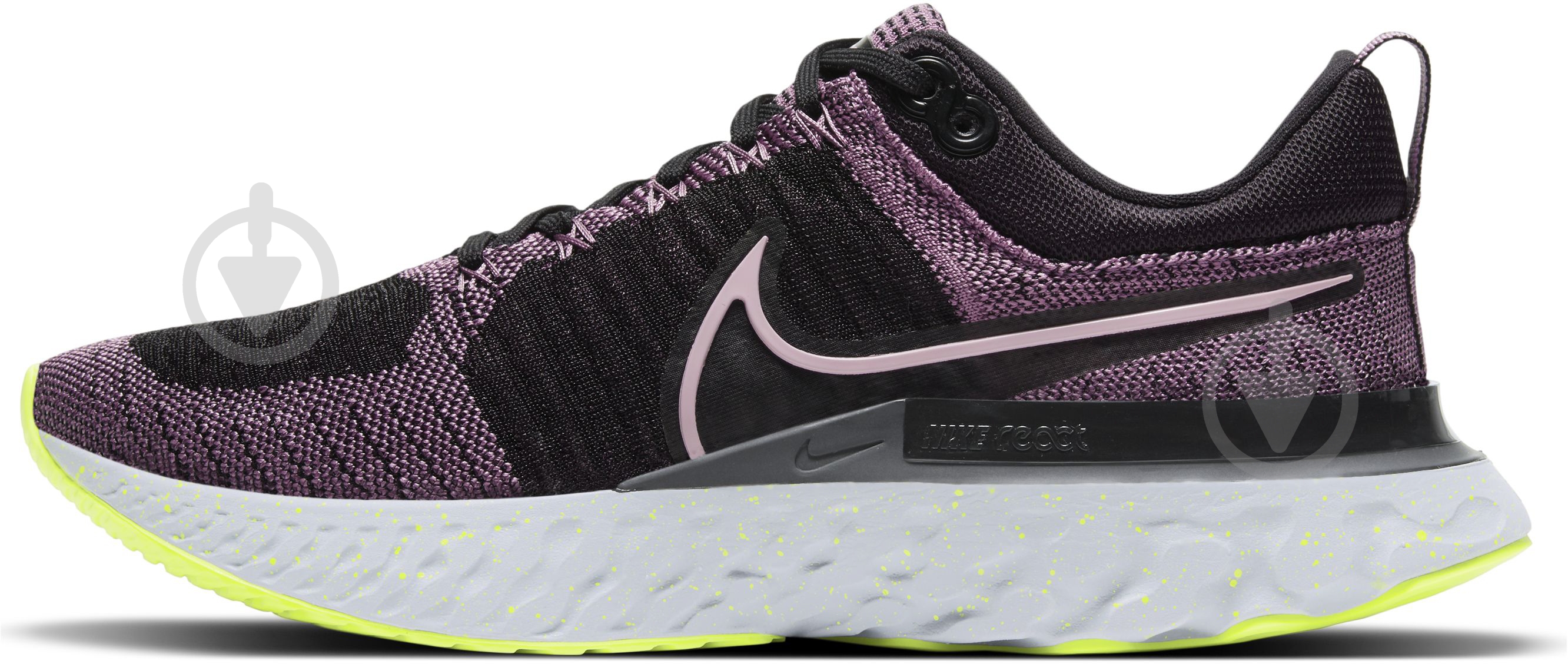 Кросівки жіночі літні Nike ReactINFINITY Run Flyknit 2 CT2423-500 р.40 чорно-фіолетові - фото 6
