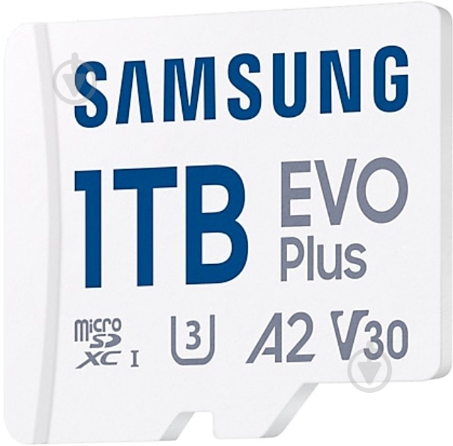 Карта пам'яті Samsung microSDXC 1 ТБ UHS-I (MB-MC1T0SA/EU ) Evo Plus - фото 2 Карта пам'яті Samsung microSDXC 1 ТБ UHS-I (MB-MC1T0SA/EU ) Evo Plus - фото 2