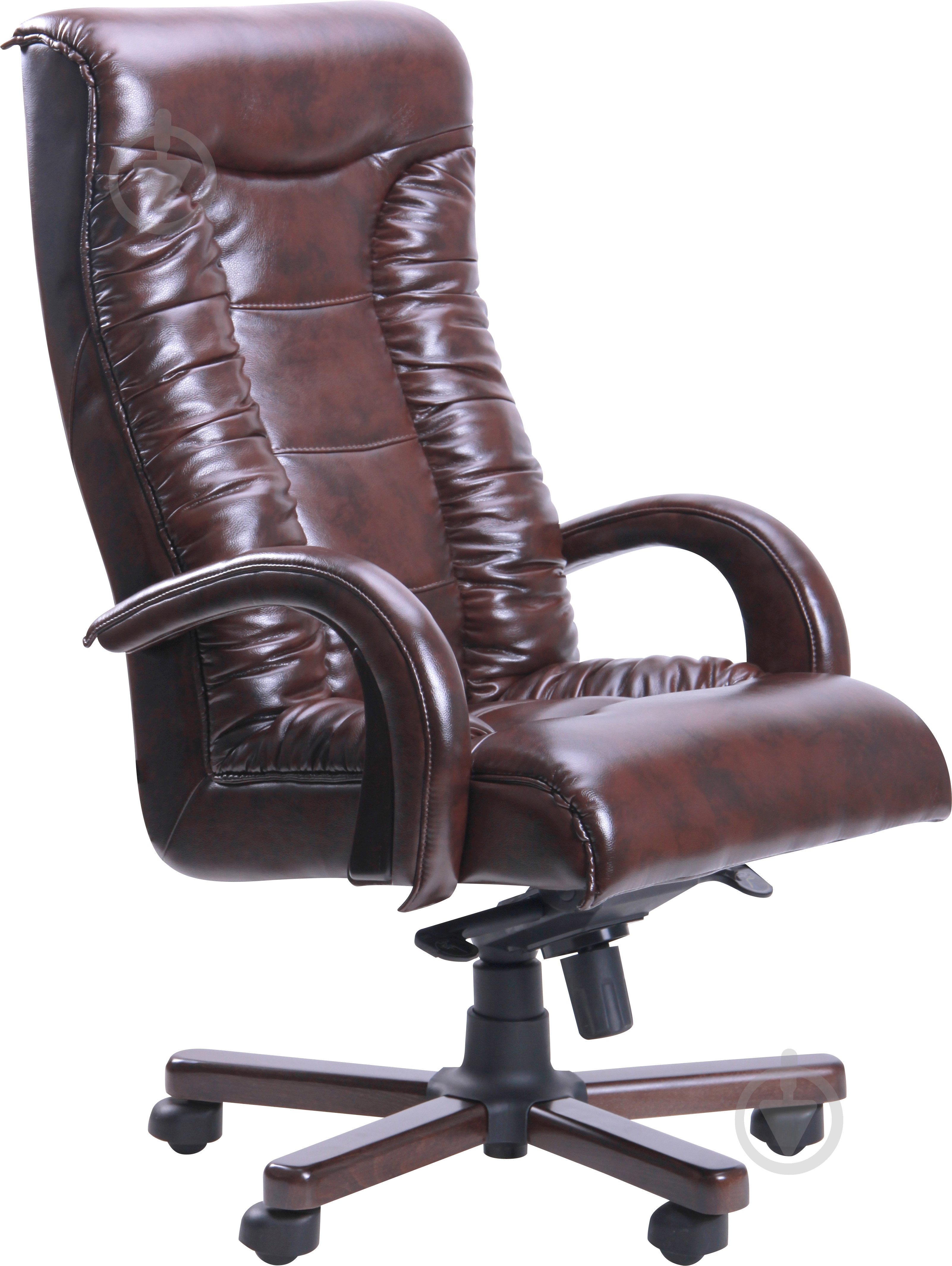 Кресло AMF Art Metal Furniture Кинг Люкс MB орех мадрас коричневый - фото 1