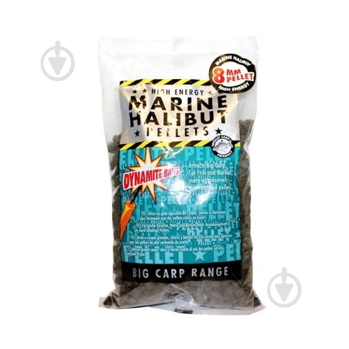 Пеллетс Dynamite Baits MARINE HALIBUT PELLETS 8MM 900 г халибут - фото 1 Пеллетс Dynamite Baits MARINE HALIBUT PELLETS 8MM 900 г халибут - фото 1