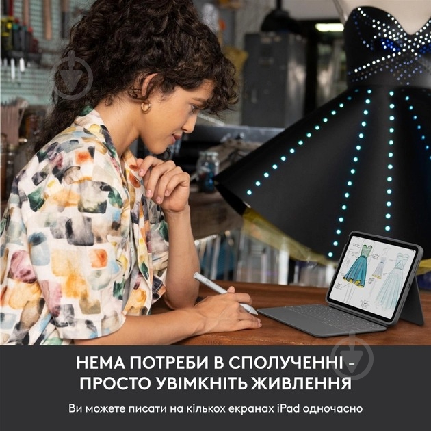 Стилус Logitech Crayon для Apple iPad USB-C Silver (L914-000074) - фото 4