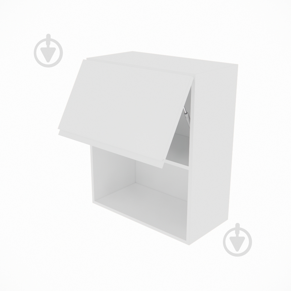 Шкаф Влада (В 60Б п/микроволн.(720)) белый шелк/белый Світ Меблів - фото 2