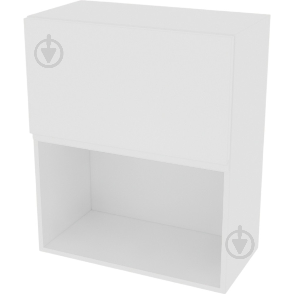 Шкаф Влада (В 60Б п/микроволн.(720)) белый шелк/белый Світ Меблів - фото 1