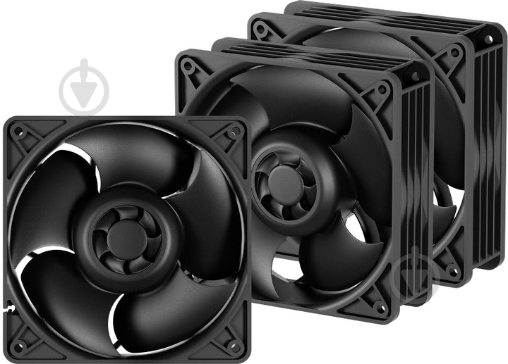 Набор вентиляторов для корпуса Arctic S12038-4K 3-Pack (ACFAN00303A) Black - фото 1 Набор вентиляторов для корпуса Arctic S12038-4K 3-Pack (ACFAN00303A) Black - фото 1