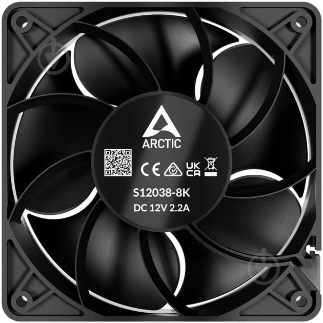 Набор вентиляторов для корпуса Arctic S12038-4K 3-Pack (ACFAN00303A) Black - фото 4 Набор вентиляторов для корпуса Arctic S12038-4K 3-Pack (ACFAN00303A) Black - фото 4