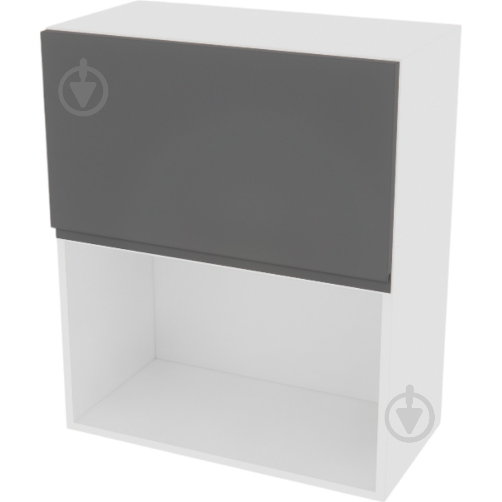 Шкаф Влада (В 60Б п/микроволн.(720)) графит/белый Світ Меблів - фото 1 Шкаф Влада (В 60Б п/микроволн.(720)) графит/белый Світ Меблів - фото 1