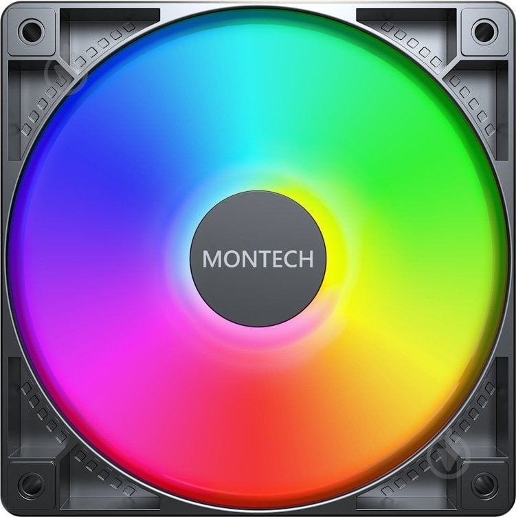 Корпусный кулер Montech GF120 ARGB PWM Black - фото 1