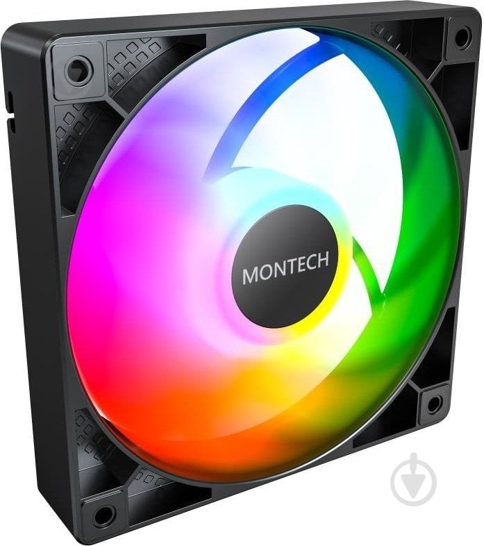 Корпусный кулер Montech GF120 ARGB PWM Black - фото 2