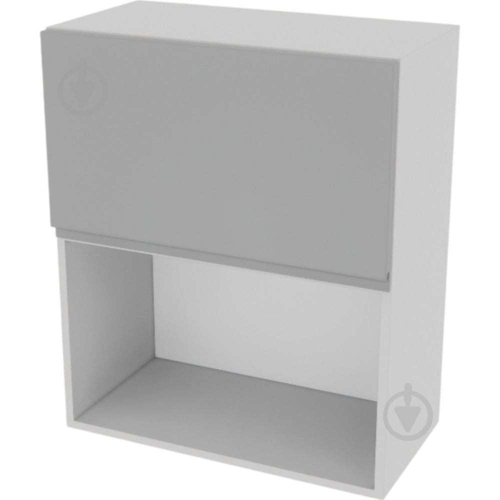 Шкаф Влада (В 60Б п/микроволн.(720)) серый бархат/пепельный Світ Меблів - фото 1