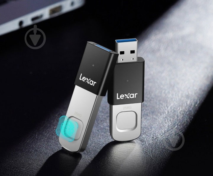 Флеш-память USB Lexar JumpDrive Fingerprint F35 Pro 256 ГБ USB 3.2 Gen. 1 (LJDF35P256G-RNBNG) - фото 7 Флеш-память USB Lexar JumpDrive Fingerprint F35 Pro 256 ГБ USB 3.2 Gen. 1 (LJDF35P256G-RNBNG) - фото 7