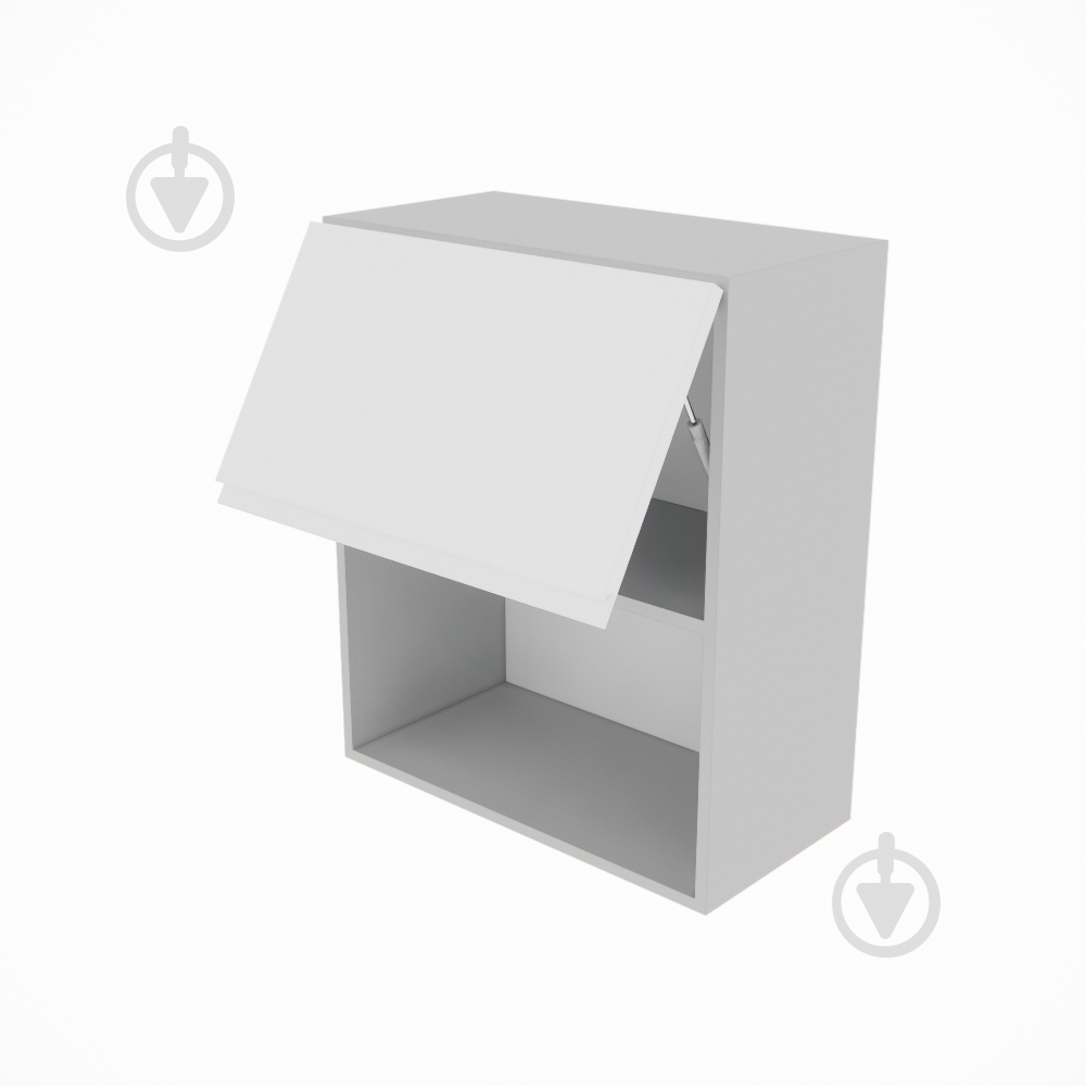 Шафа Влада (В 60Б п/мікрохв.(720)) білий шовк/попелястий Світ Меблів - фото 2 Шафа Влада (В 60Б п/мікрохв.(720)) білий шовк/попелястий Світ Меблів - фото 2