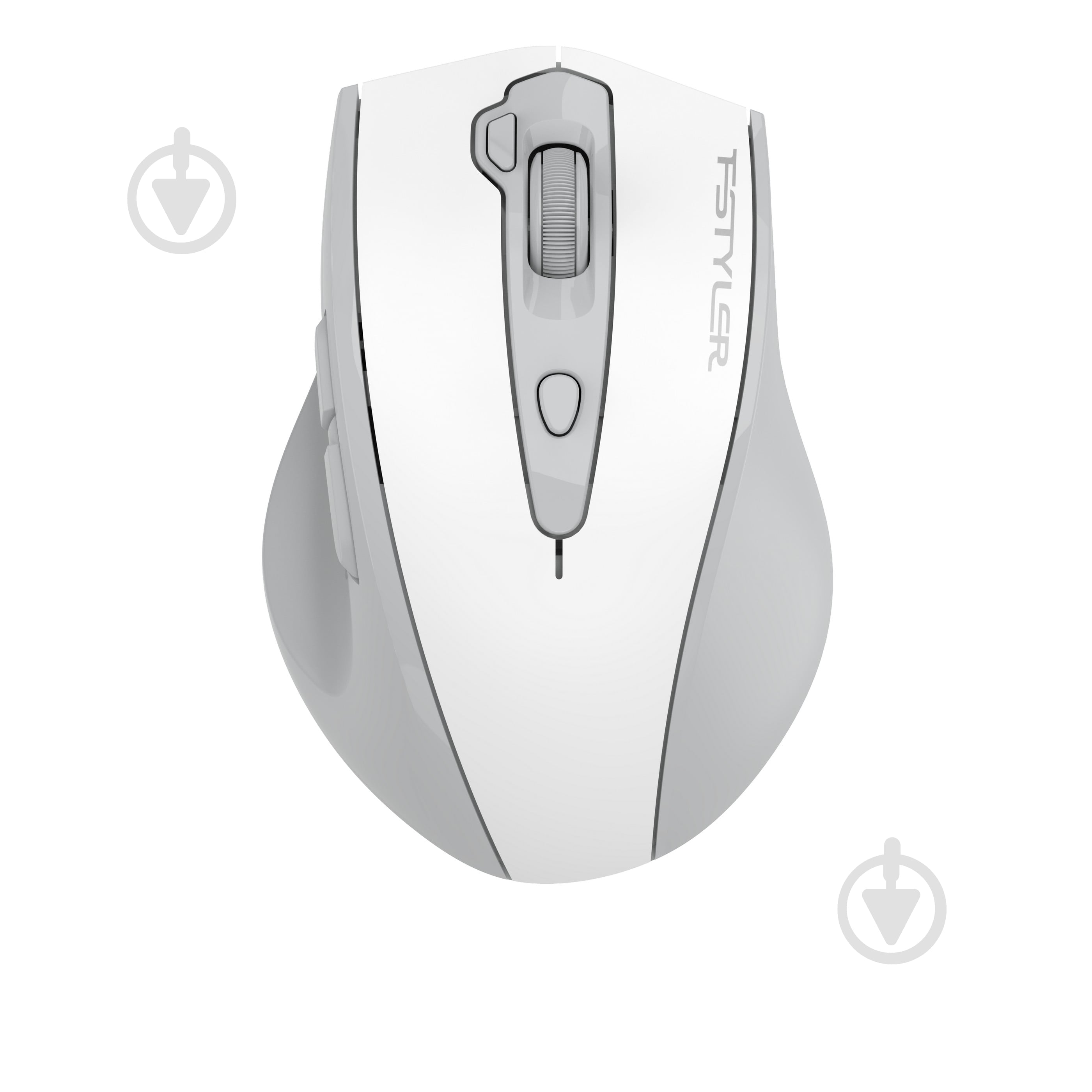 Мышка беспроводная A4Tech бесшумная, 3200 dpi, Double Click white (FG55S Plus (White)) - фото 1