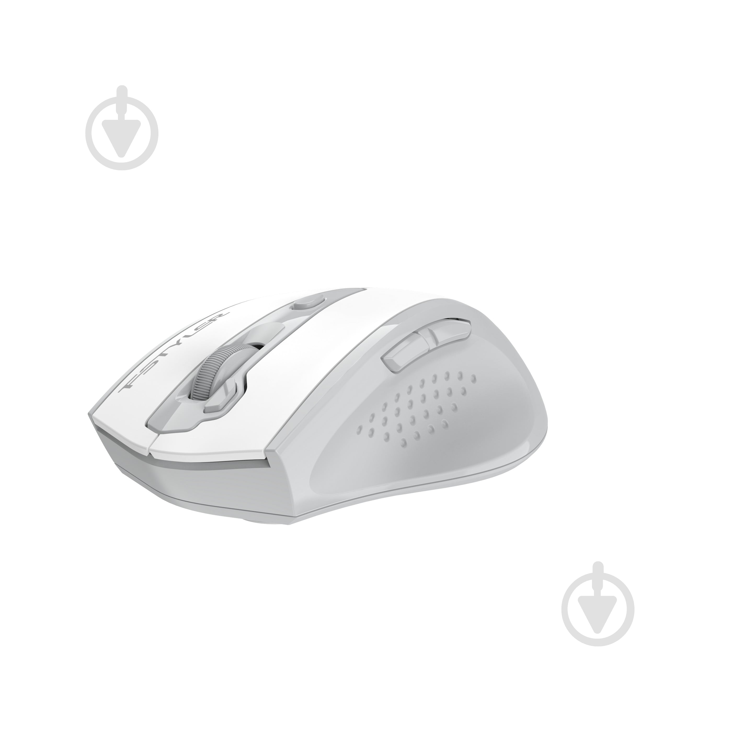 Мышка беспроводная A4Tech бесшумная, 3200 dpi, Double Click white (FG55S Plus (White)) - фото 2