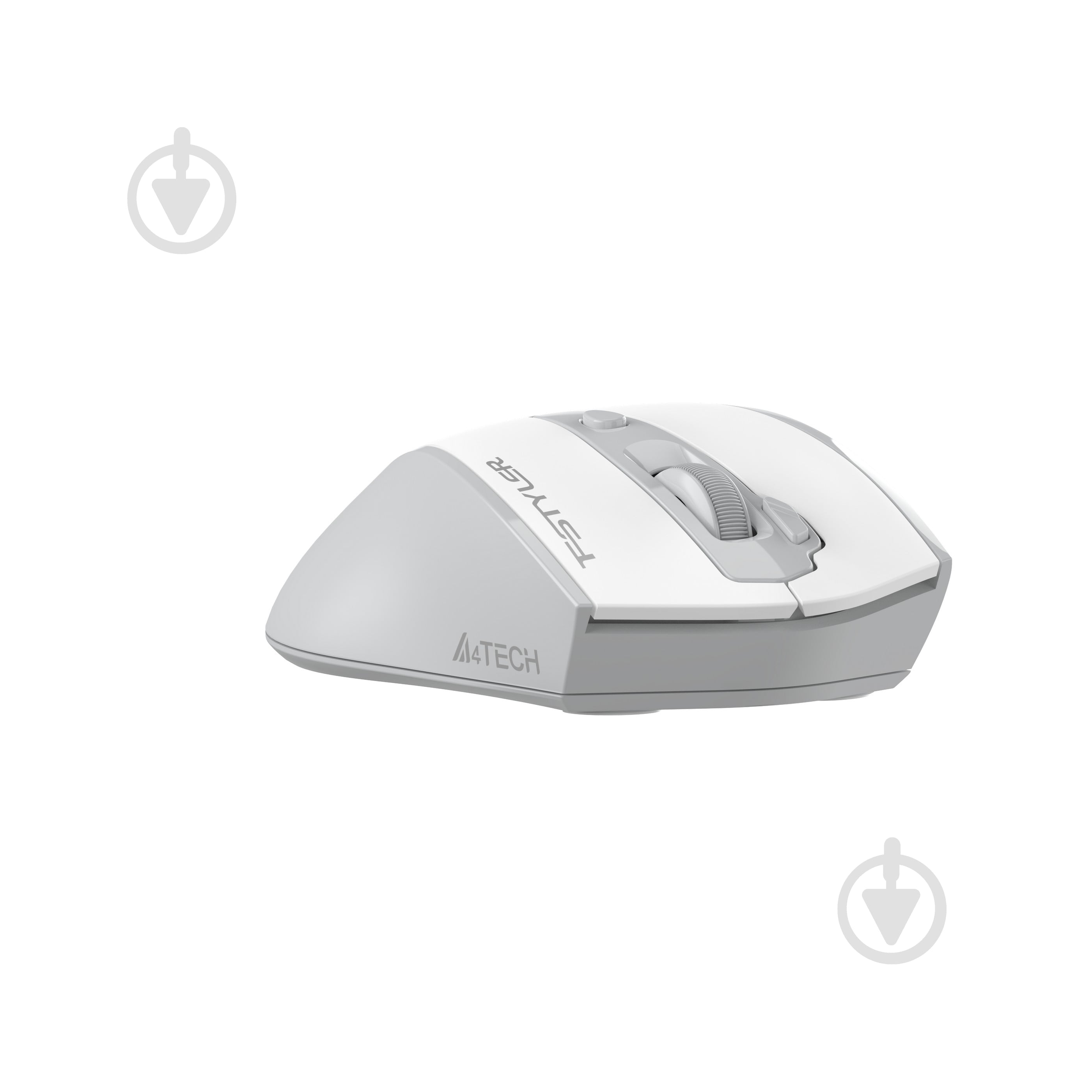 Мышка беспроводная A4Tech бесшумная, 3200 dpi, Double Click white (FG55S Plus (White)) - фото 8