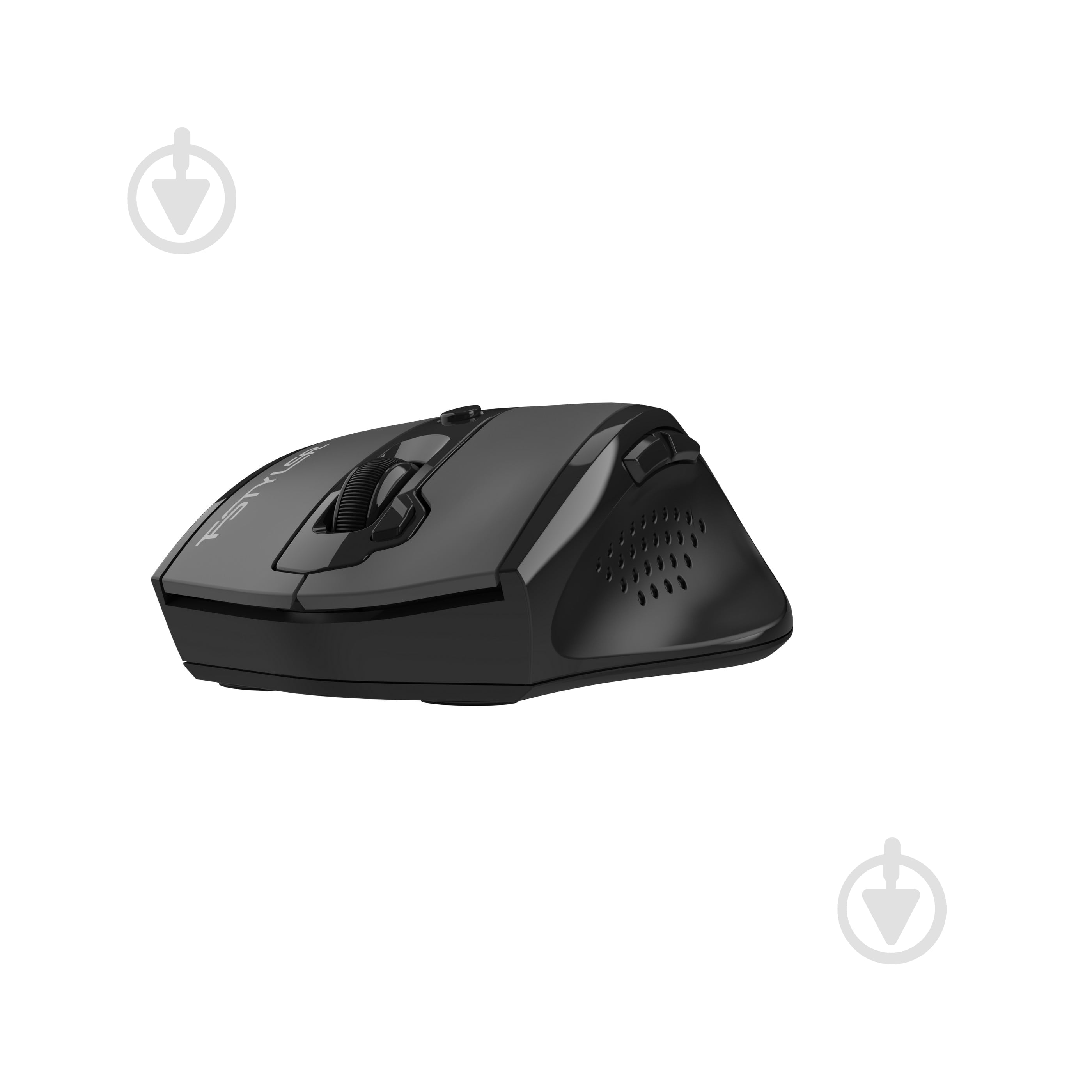 Мышка беспроводная A4Tech бесшумная, 3200 dpi, Double Click dark grey (FG55S Plus (Grey)) - фото 6