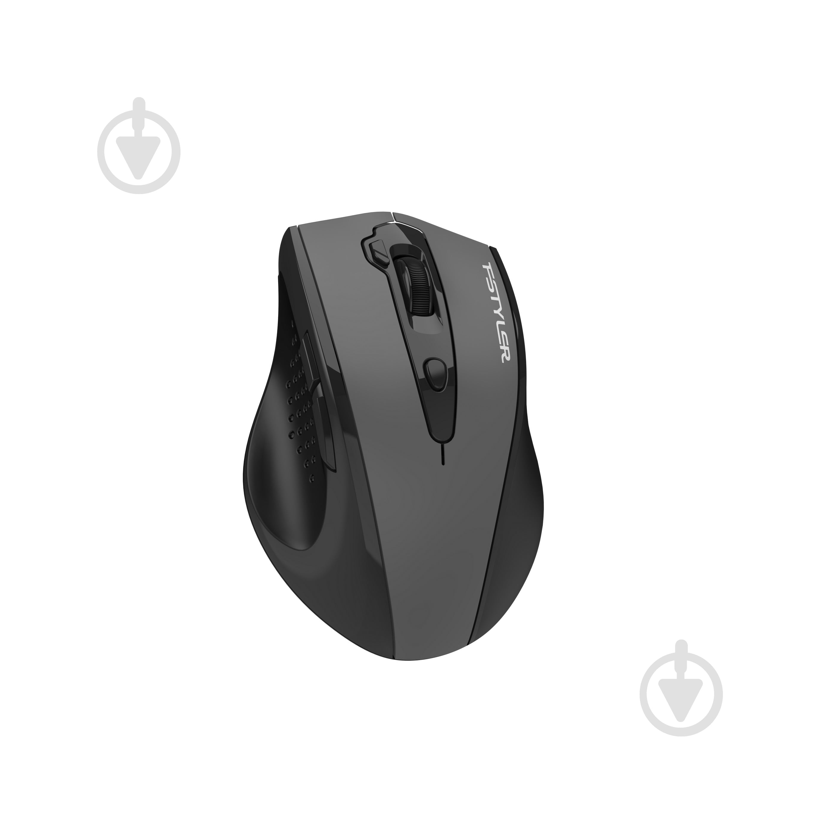 Мышка беспроводная A4Tech бесшумная, 3200 dpi, Double Click dark grey (FG55S Plus (Grey)) - фото 8