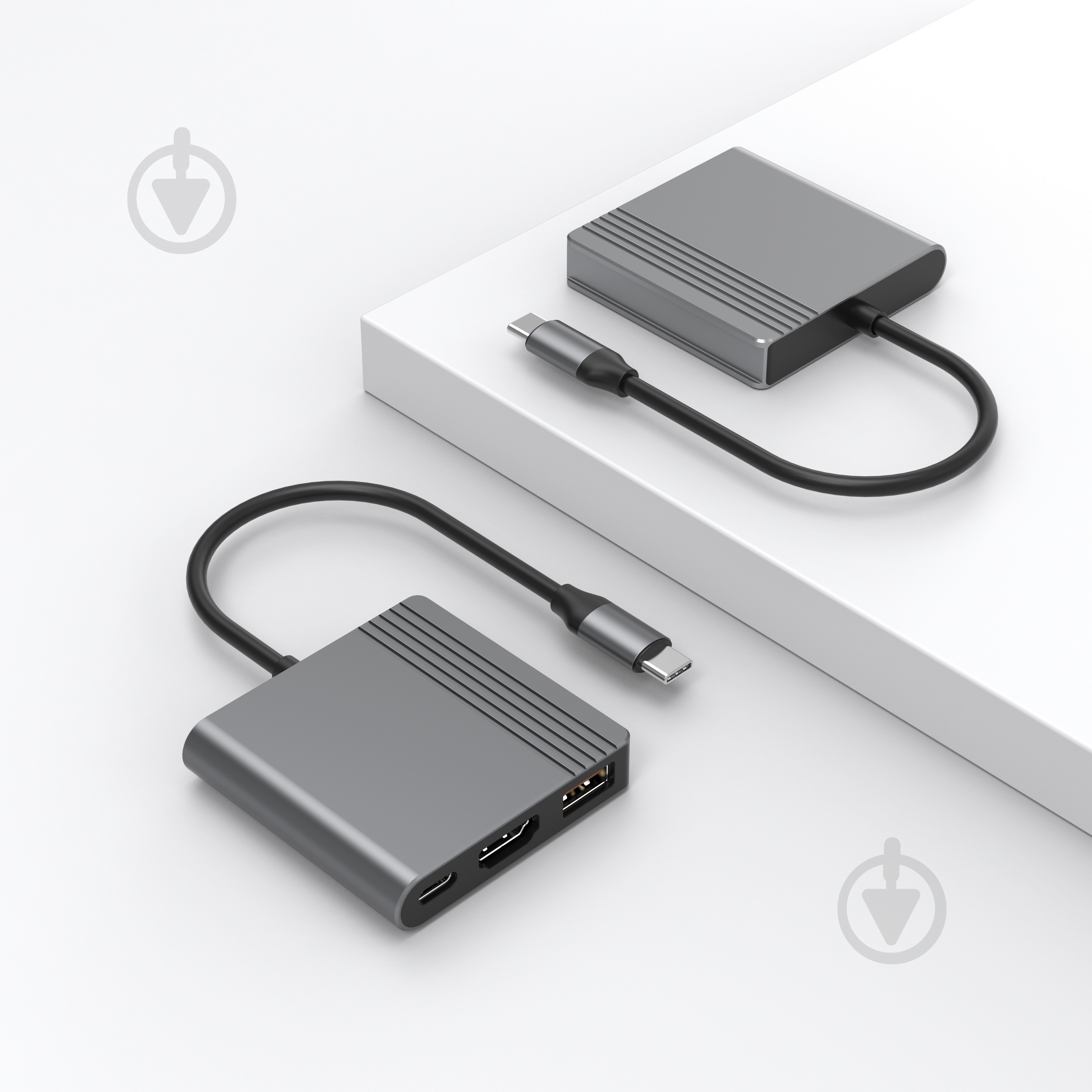 USB-хаб Cablexpert A-CM-COMBO3-05, USB-C 3-в-1 (USB/HDMI/PD) - фото 4