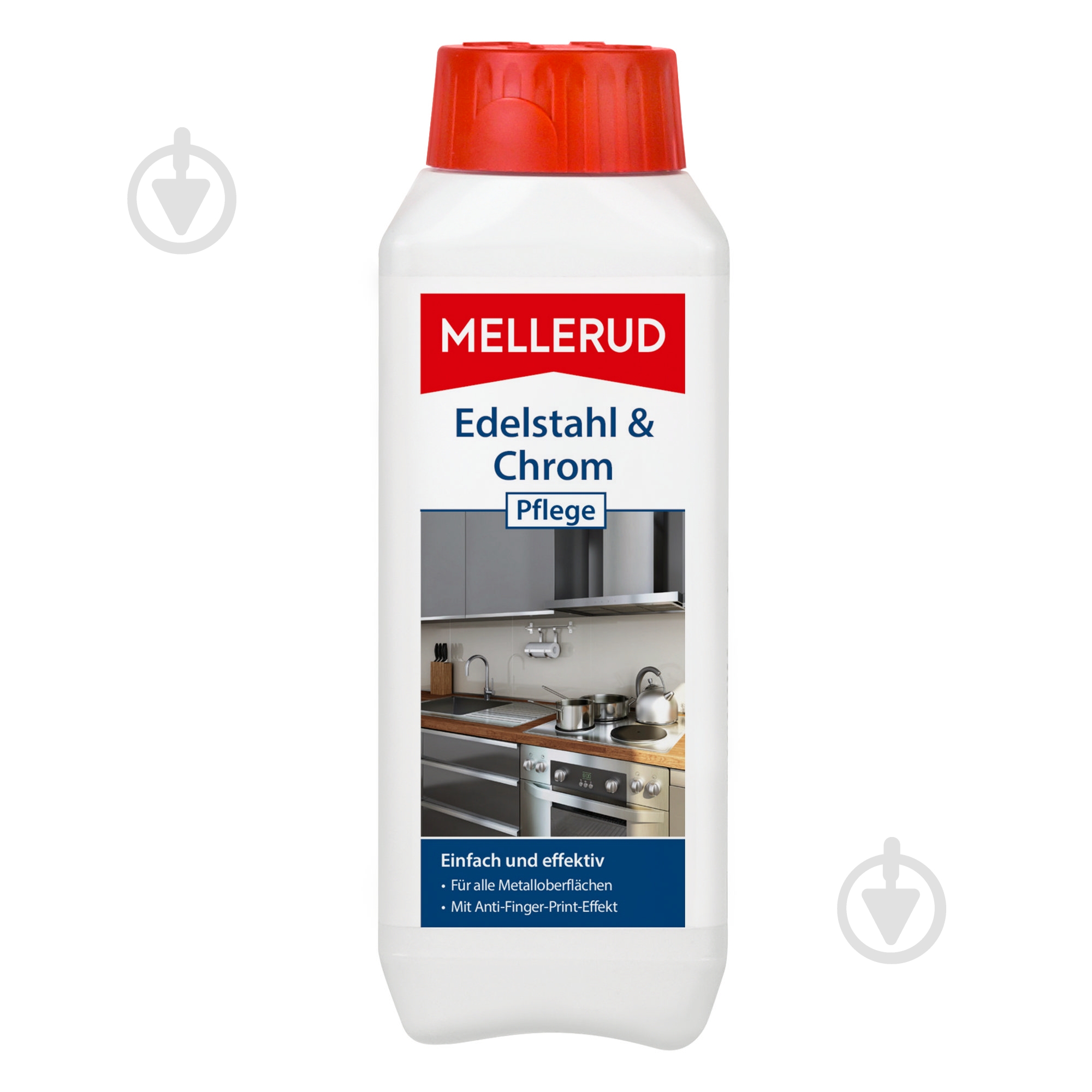 Рідина MELLERUD для очистки та догляду за поверхнями з нержавіючої сталі та хрому 0,25 л - фото 1
