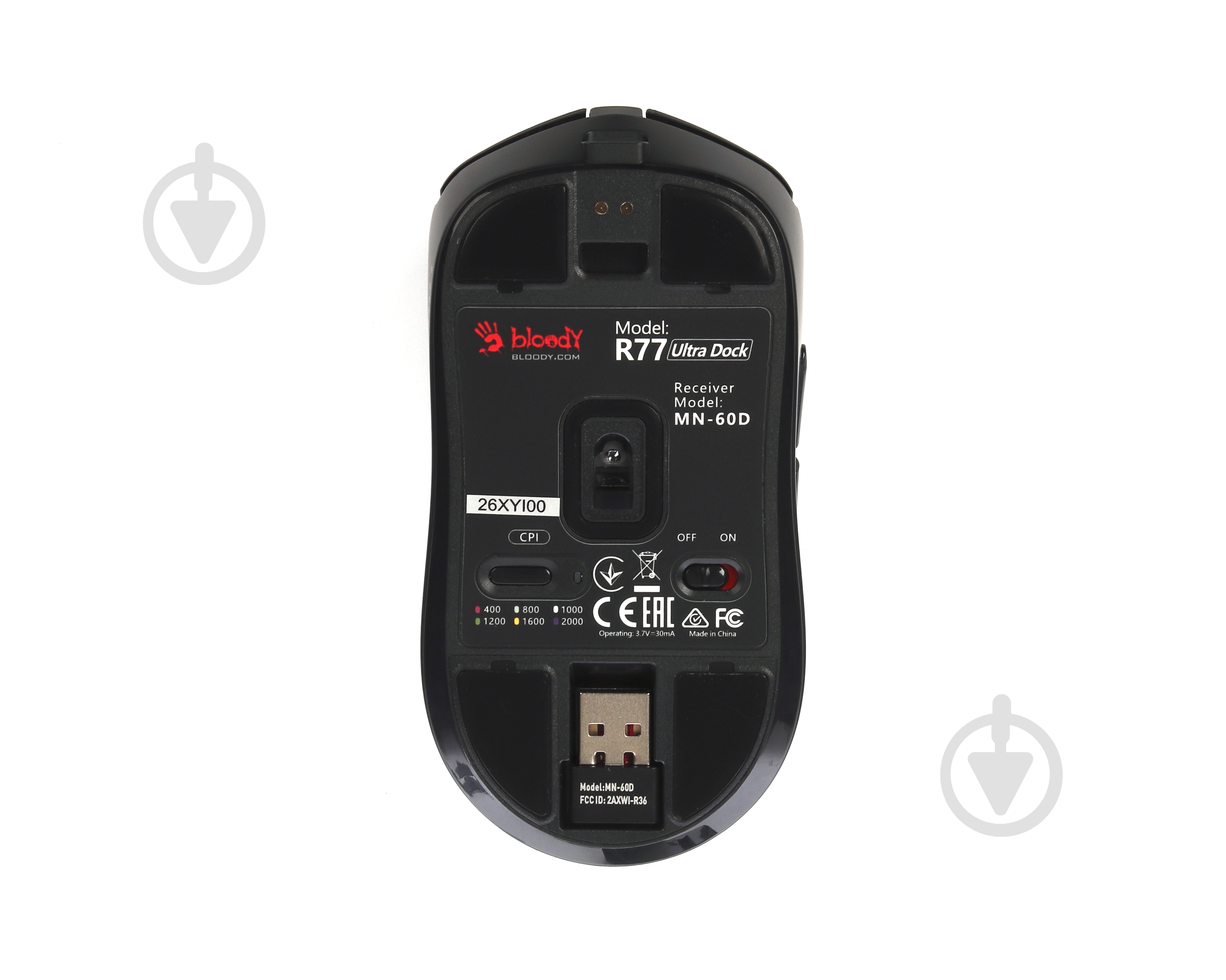 Игровая мышь BLOODY black (R77 Ultra Dock (Black)) - фото 7 Игровая мышь BLOODY black (R77 Ultra Dock (Black)) - фото 7