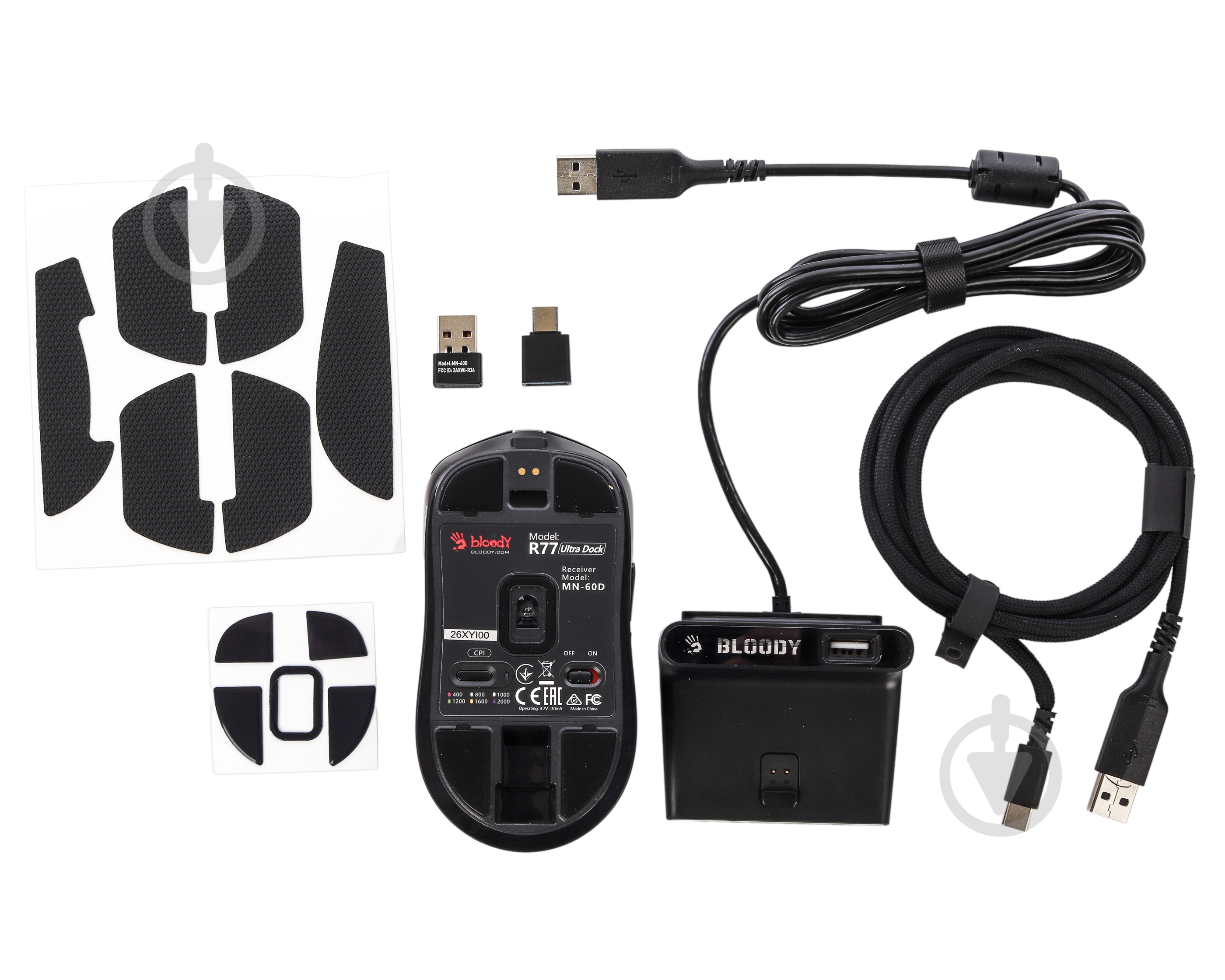 Игровая мышь BLOODY black (R77 Ultra Dock (Black)) - фото 8 Игровая мышь BLOODY black (R77 Ultra Dock (Black)) - фото 8