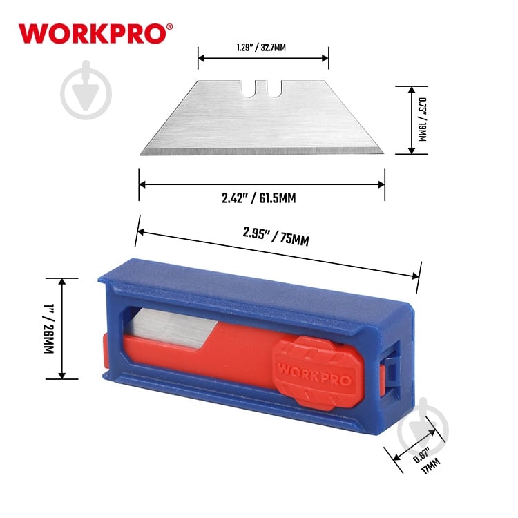 Набір лез WORKPRO SK5 WP213002 - фото 4