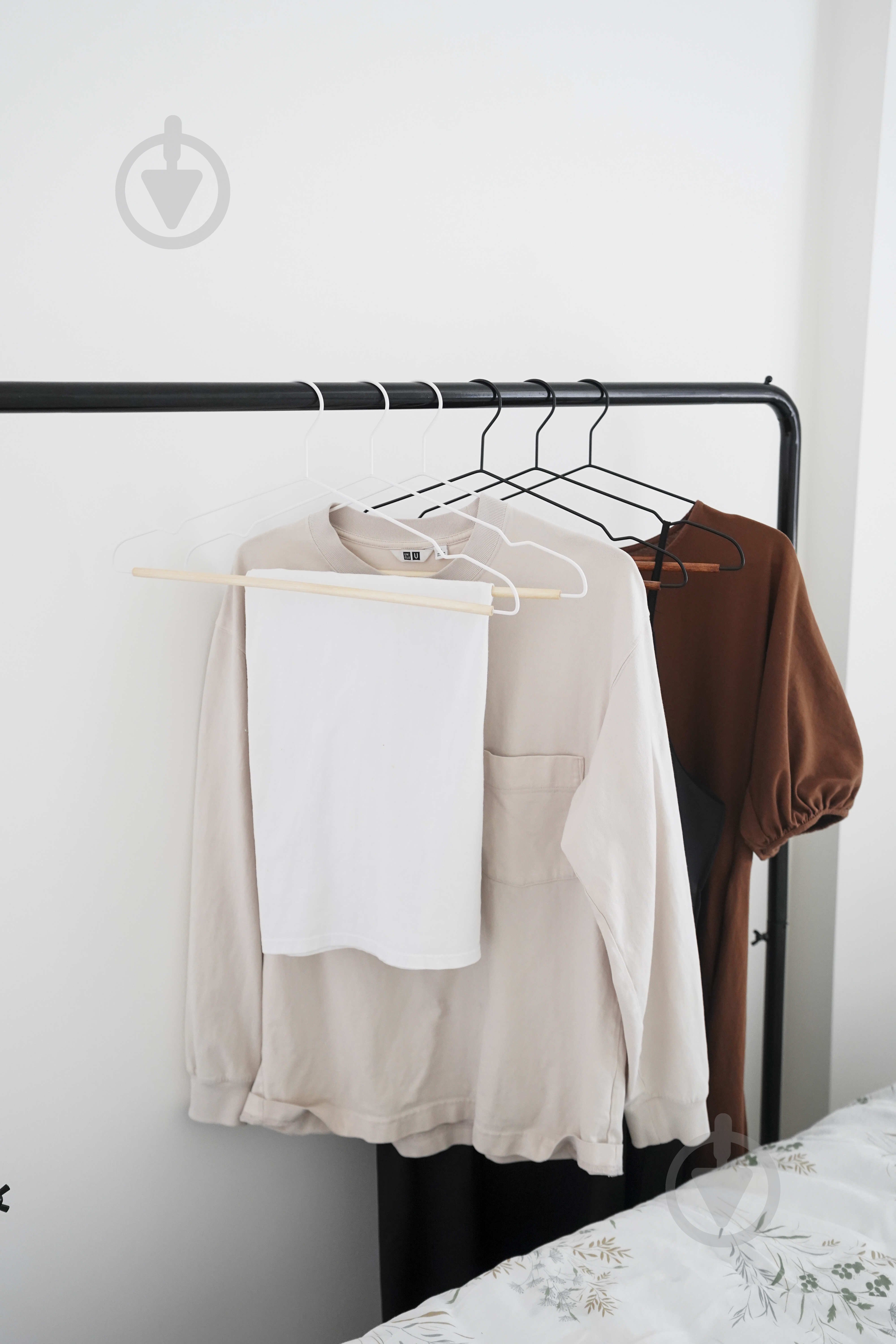 Набор плечиков Vivendi белый-натуральный 42 см 5 шт. - фото 7