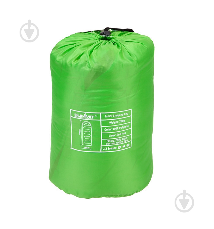 Спальный мешок Summit Junior Cowl Lite зеленый - фото 2 Спальный мешок Summit Junior Cowl Lite зеленый - фото 2