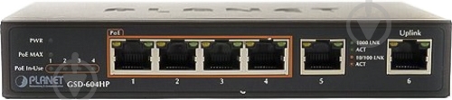 Коммутатор Planet GSD-604HP - фото 1
