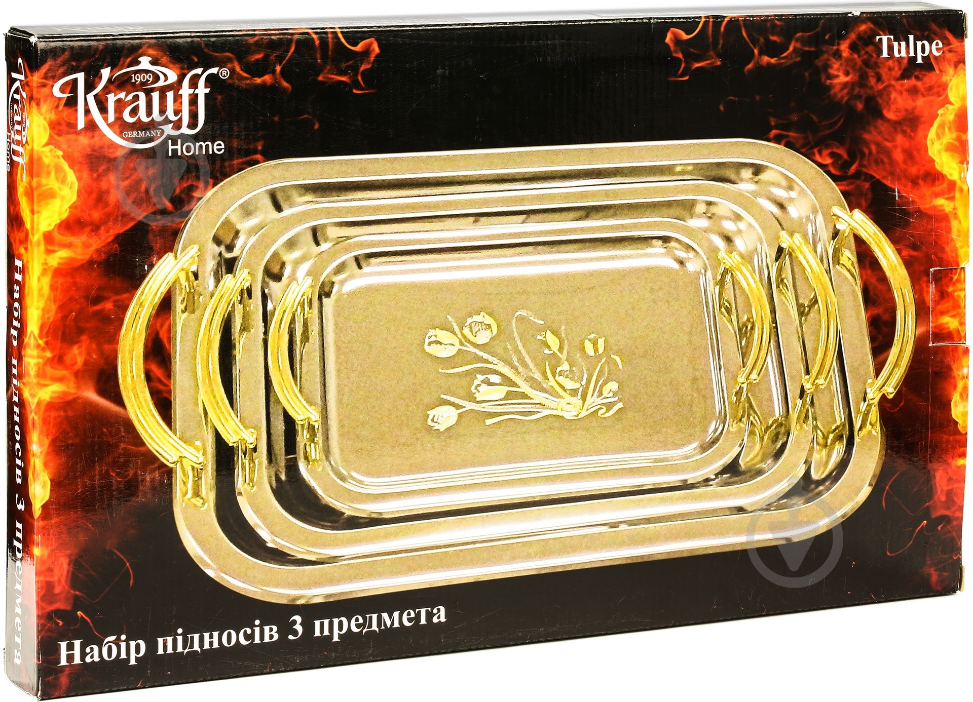 Набор подносов Krauff Тюльпаны 3 шт - фото 2 Набор подносов Krauff Тюльпаны 3 шт - фото 2