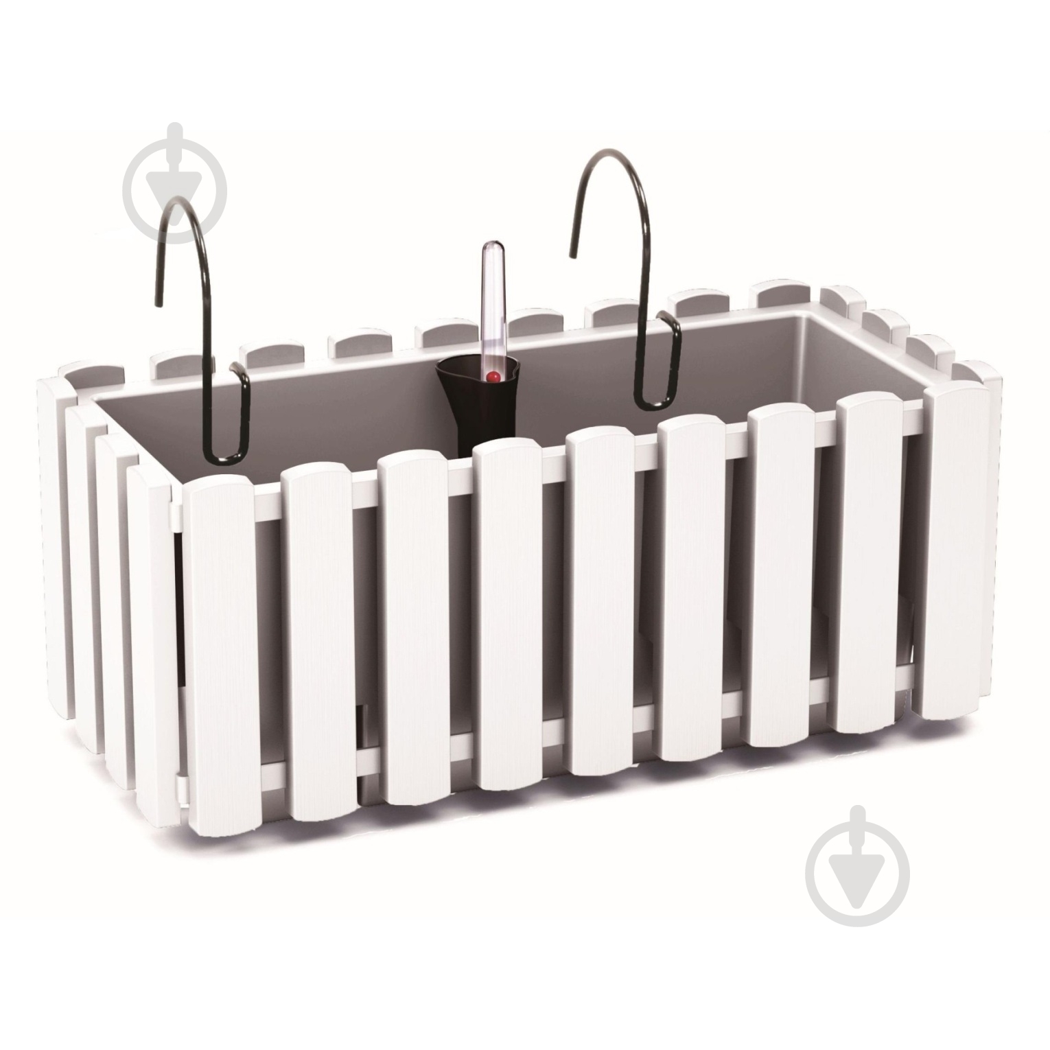 Ящик балконный Prosperplast BOARDEE FENCYCASE W навесной 400 мм белый (88642-449) - фото 1