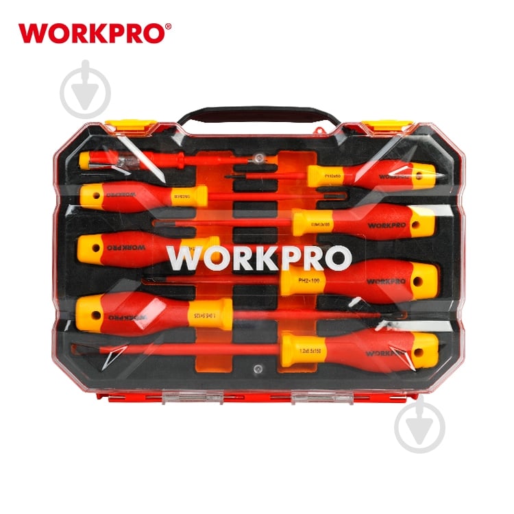 Набор отверток WORKPRO EN/IEC 60900 10000V PRO PLUS WP204700 - фото 2 Набор отверток WORKPRO EN/IEC 60900 10000V PRO PLUS WP204700 - фото 2