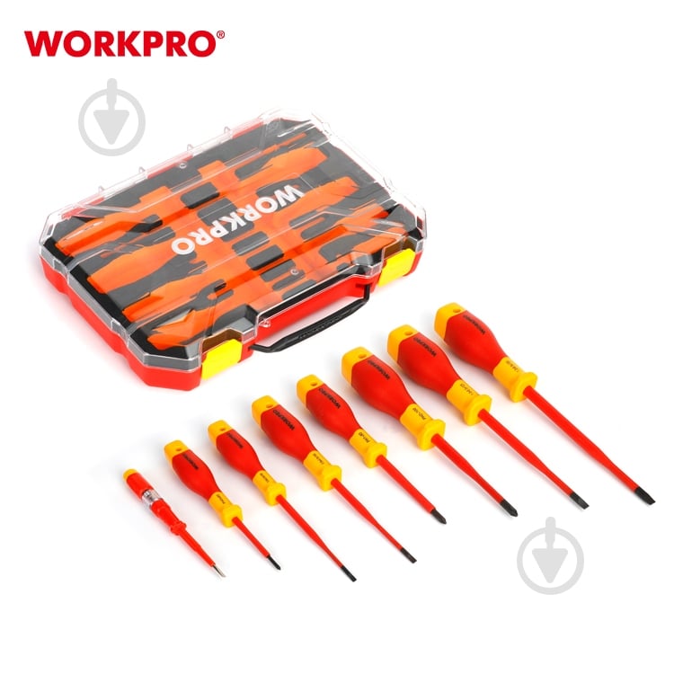 Набор отверток WORKPRO EN/IEC 60900 10000V PRO PLUS WP204700 - фото 4 Набор отверток WORKPRO EN/IEC 60900 10000V PRO PLUS WP204700 - фото 4