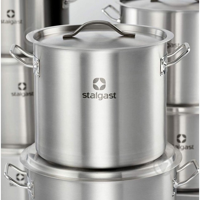 Кастрюля Stalgast высокая с крышкой 15.4 л - фото 3