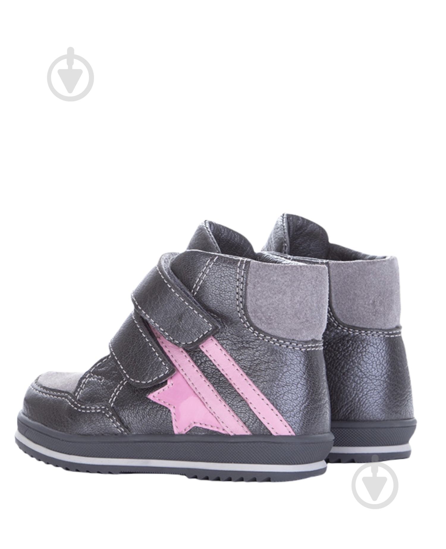 Ботинки для девочки MiracleMe 4516 р.30 серый с розовым - фото 4