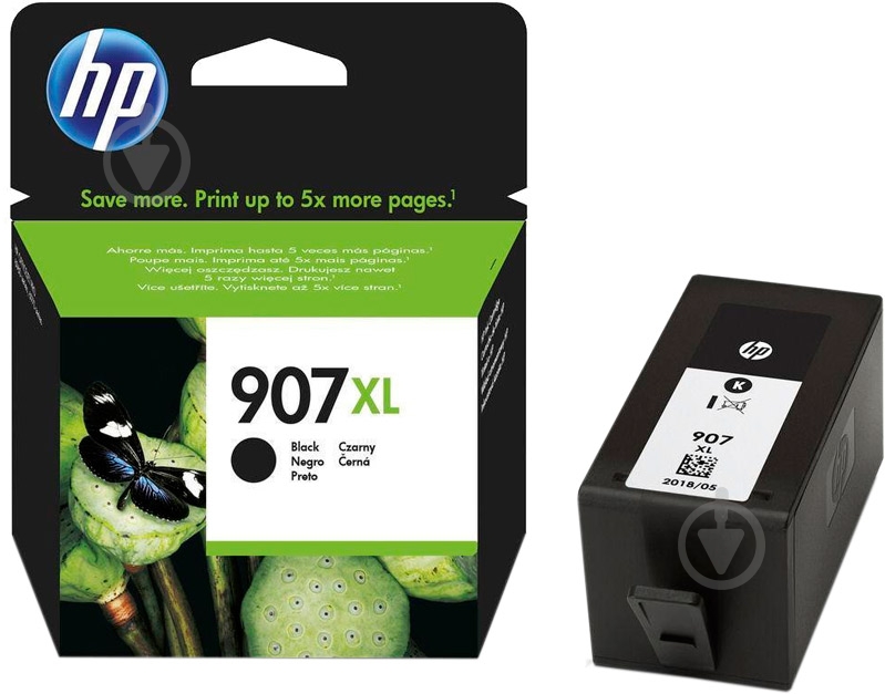 Картридж HP 907XL T6M19AE black - фото 1