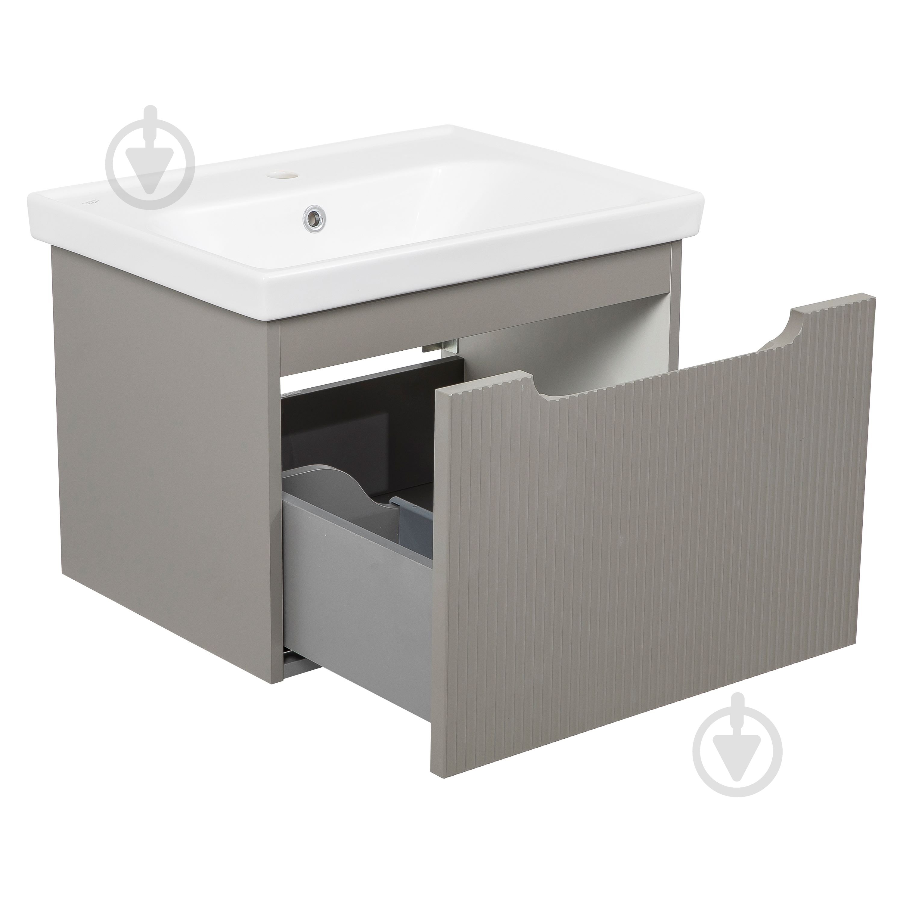 Тумба підвісна Aqua Rodos МОДЭНА с умывальником Frame 60 см МОДЭНА з умивальником Frame 70 см STONE-GREY-MATT - фото 2 Тумба підвісна Aqua Rodos МОДЭНА с умывальником Frame 60 см МОДЭНА з умивальником Frame 70 см STONE-GREY-MATT - фото 2