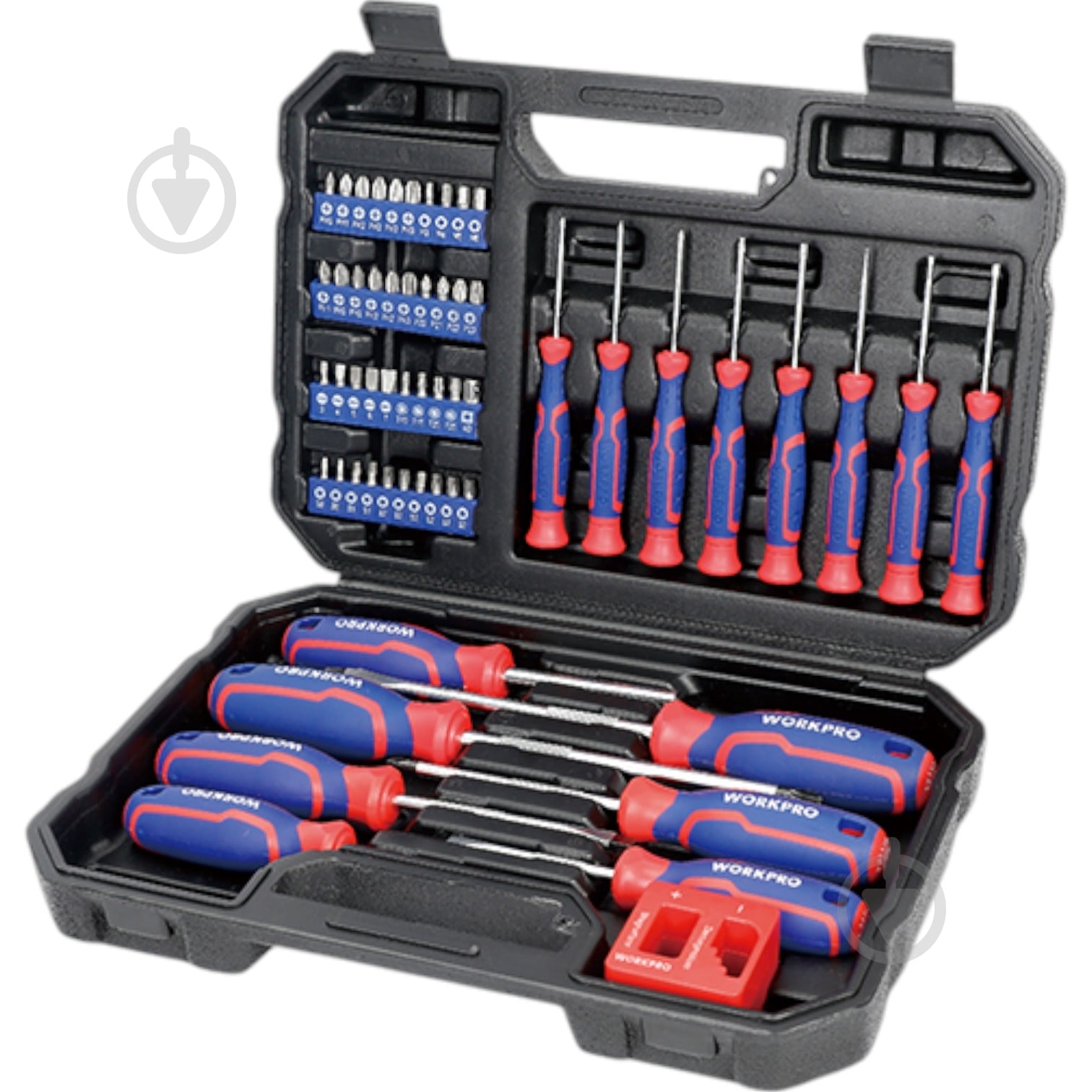 Набор отверток и головок WORKPRO PRO 56 пр. WP200518 - фото 1