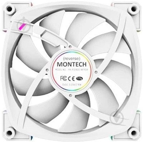 Корпусный кулер Montech RX120 PWM White - фото 4 Корпусный кулер Montech RX120 PWM White - фото 4