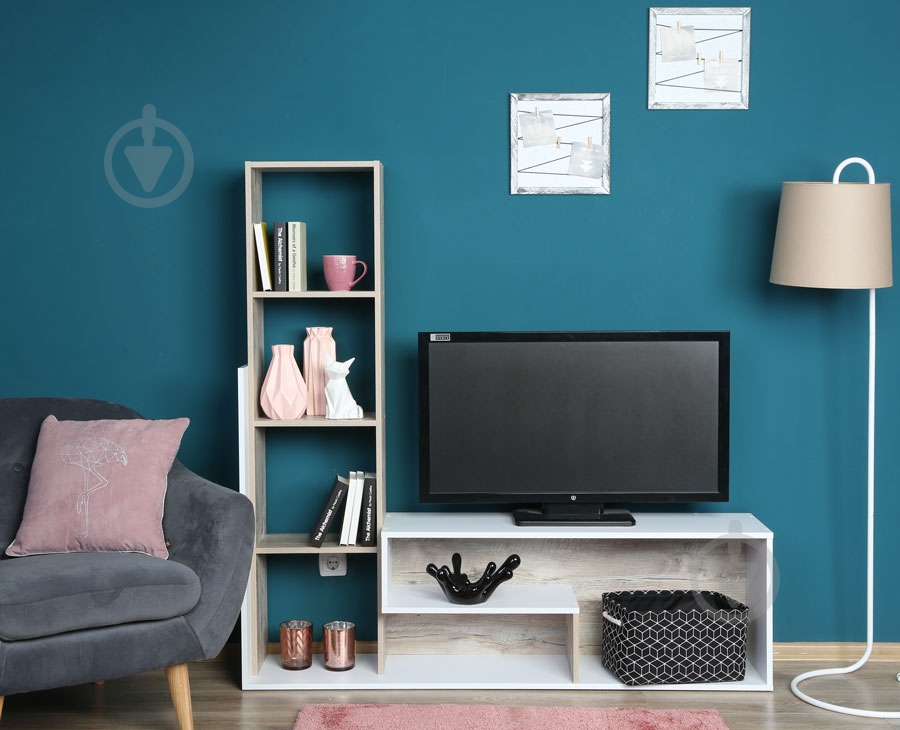 Стенка Этана Doros белый/дуб клондайк - фото 4 Стенка Этана Doros белый/дуб клондайк - фото 4