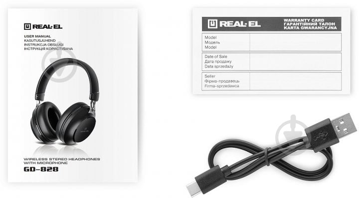 Наушники Real-el GD-828 black (EL124100052) - фото 10