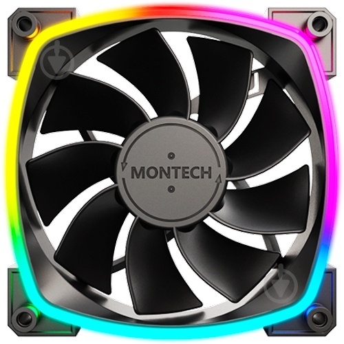 Корпусный кулер Montech RX120 PWM Black - фото 1 Корпусный кулер Montech RX120 PWM Black - фото 1