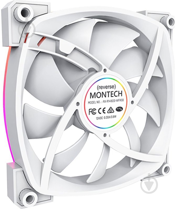 Корпусный кулер Montech RX140 PWM White - фото 3 Корпусный кулер Montech RX140 PWM White - фото 3