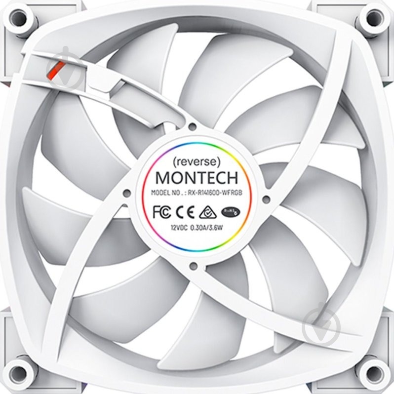 Корпусный кулер Montech RX140 PWM White - фото 2 Корпусный кулер Montech RX140 PWM White - фото 2