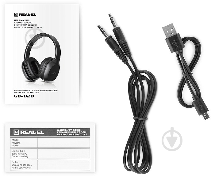 Навушники Real-el GD-820 black (EL124100051) - фото 10