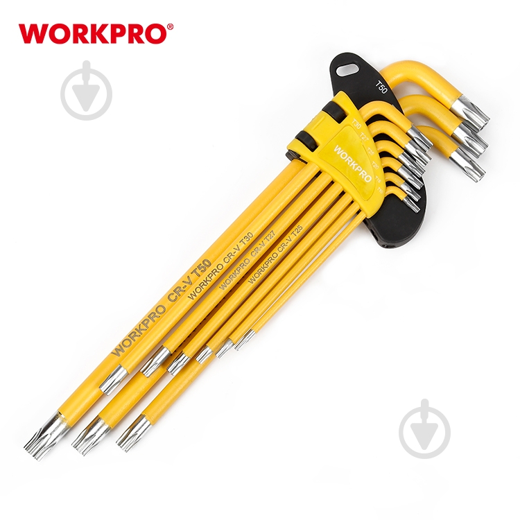 Набор ключей шестигранных WORKPRO TORX CR-V PRO PLUS WP222008 - фото 4