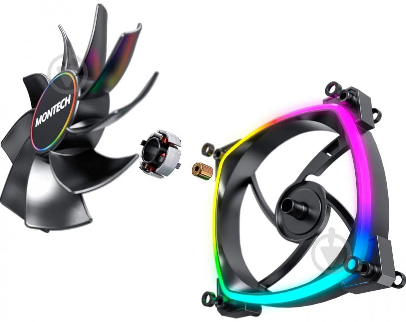 Корпусный кулер Montech RX140 PWM Black - фото 5 Корпусный кулер Montech RX140 PWM Black - фото 5