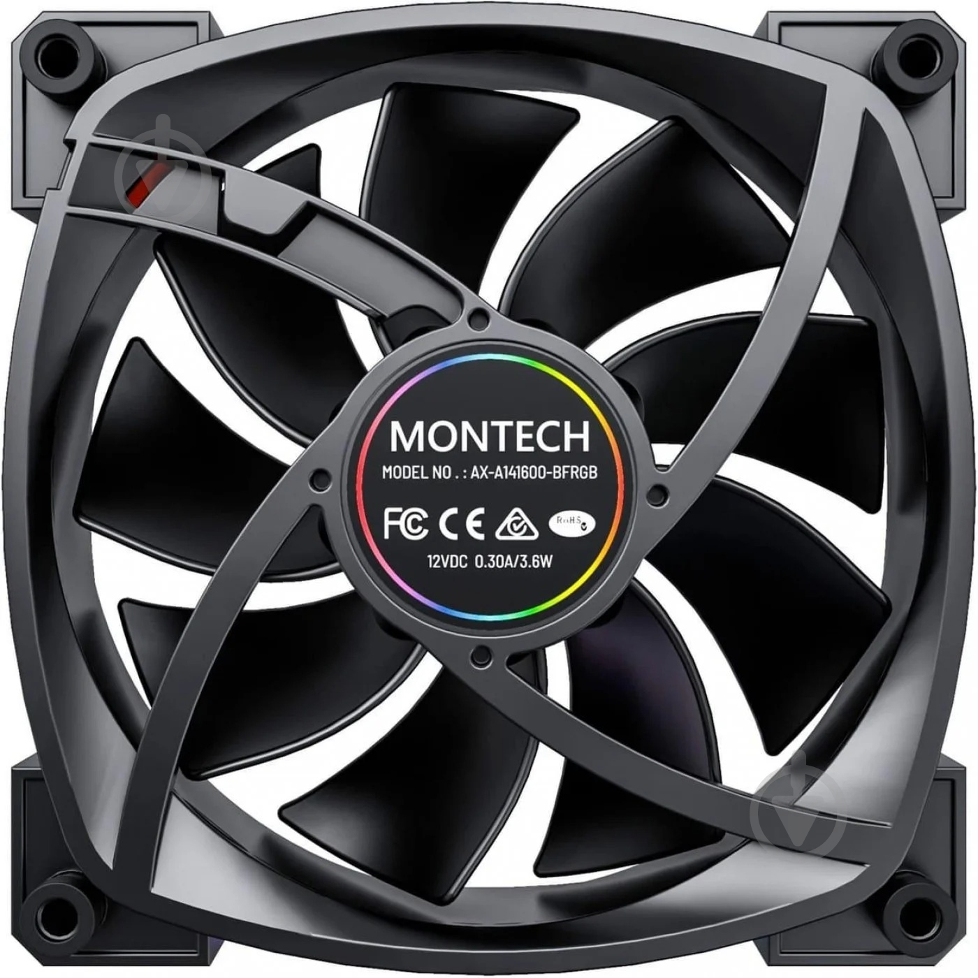 Корпусный кулер Montech RX140 PWM Black - фото 3 Корпусный кулер Montech RX140 PWM Black - фото 3